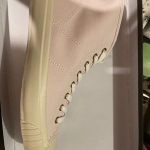 J Crew high top sneakers- light pink. New with Tags. 6.5